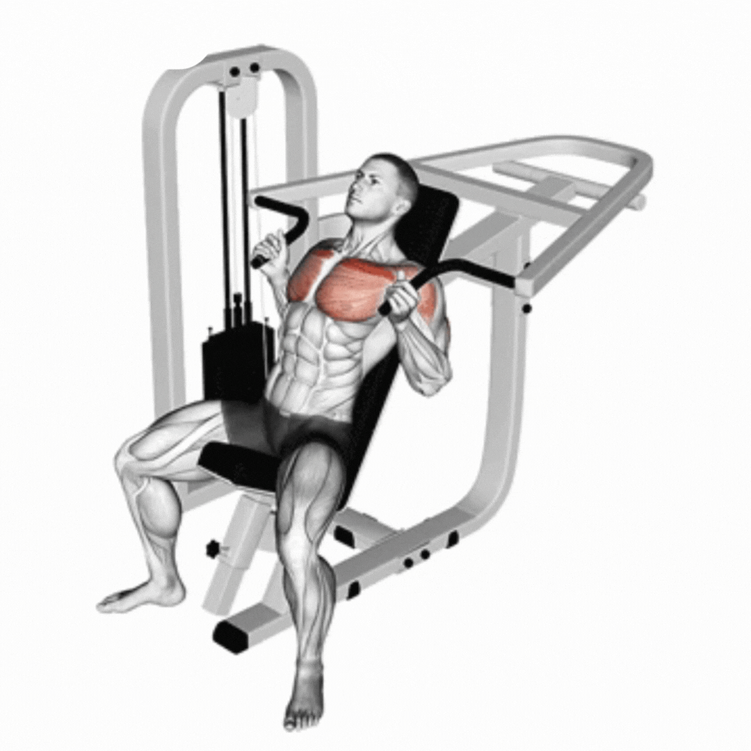 Supino Inclinado na Máquina com Pegada Martelo